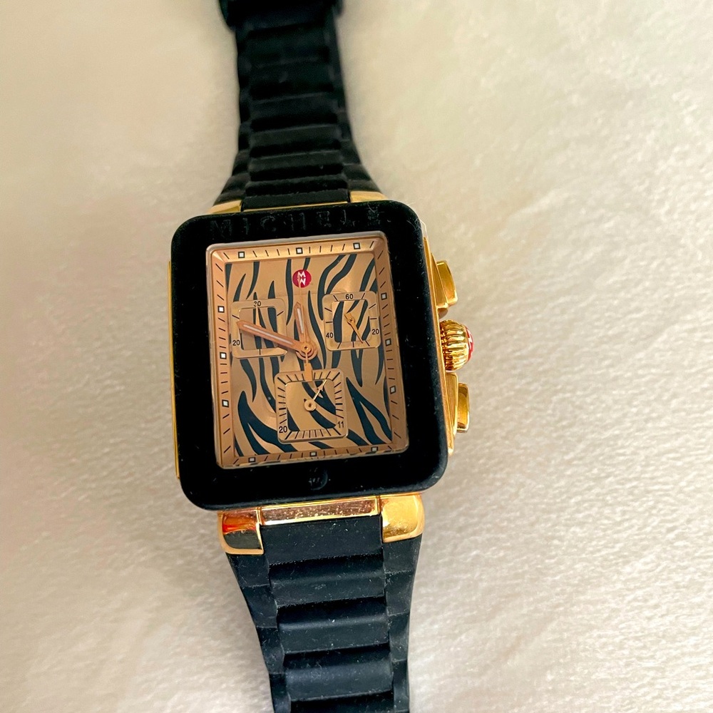 Michele Park Jelly Beans Tiger Stripes Dial Ladies Watch